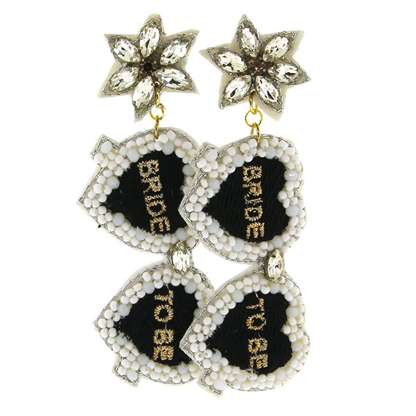 Bride to Be Earrings - The Velvet Strand