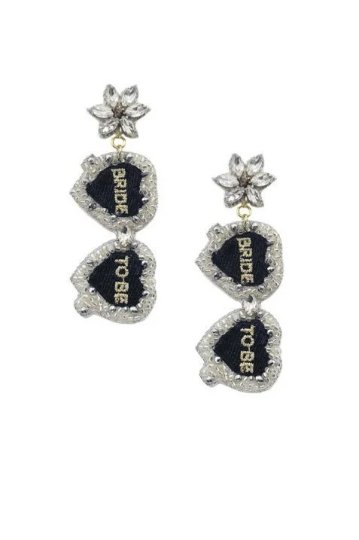 Bride to Be Earrings - The Velvet Strand