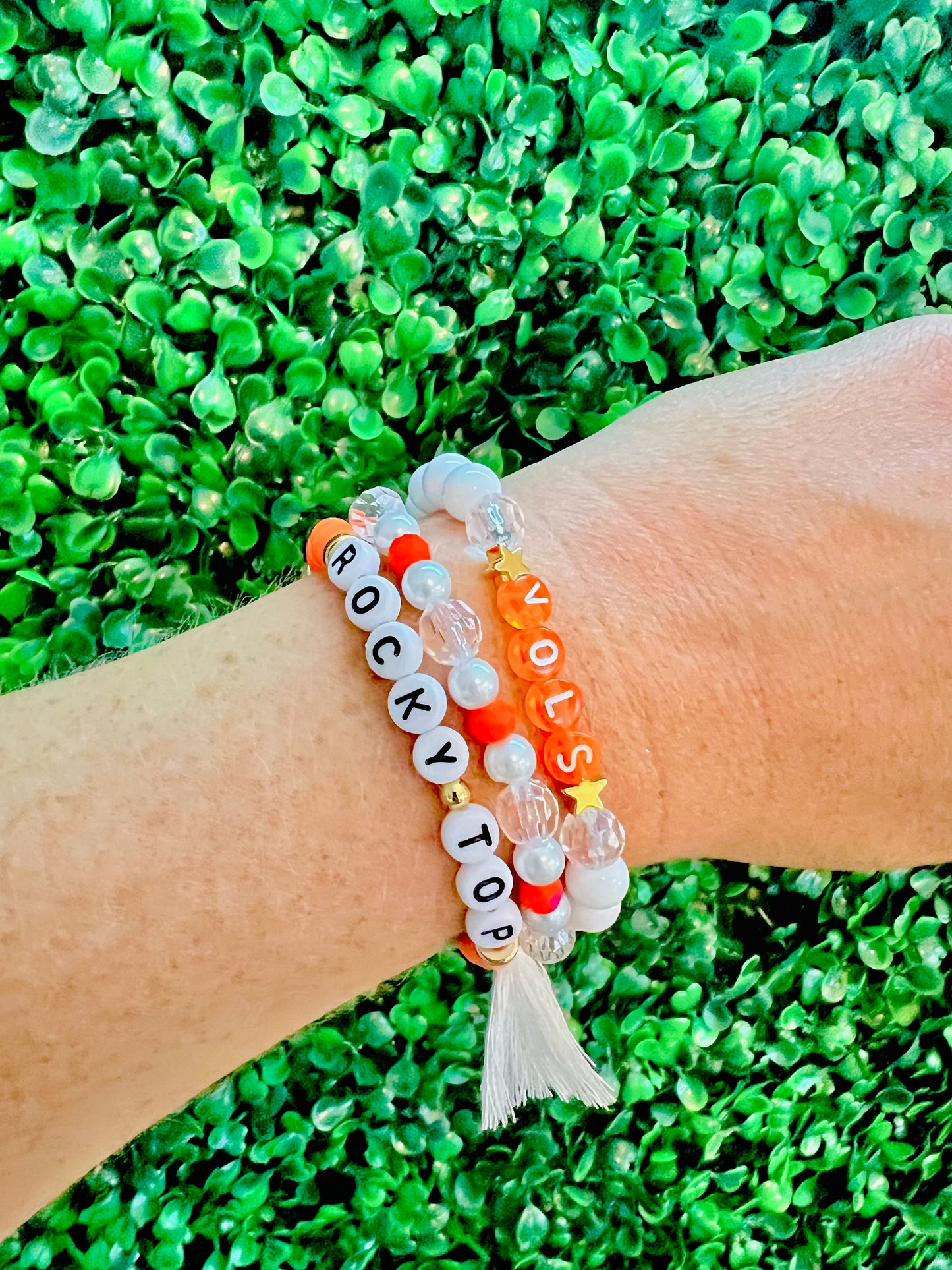 Go Vols | University of Tennessee Bracelet Set of 3 | Vols Bracelet Stack