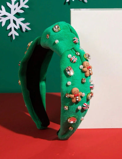 Jeweled Christmas Headband