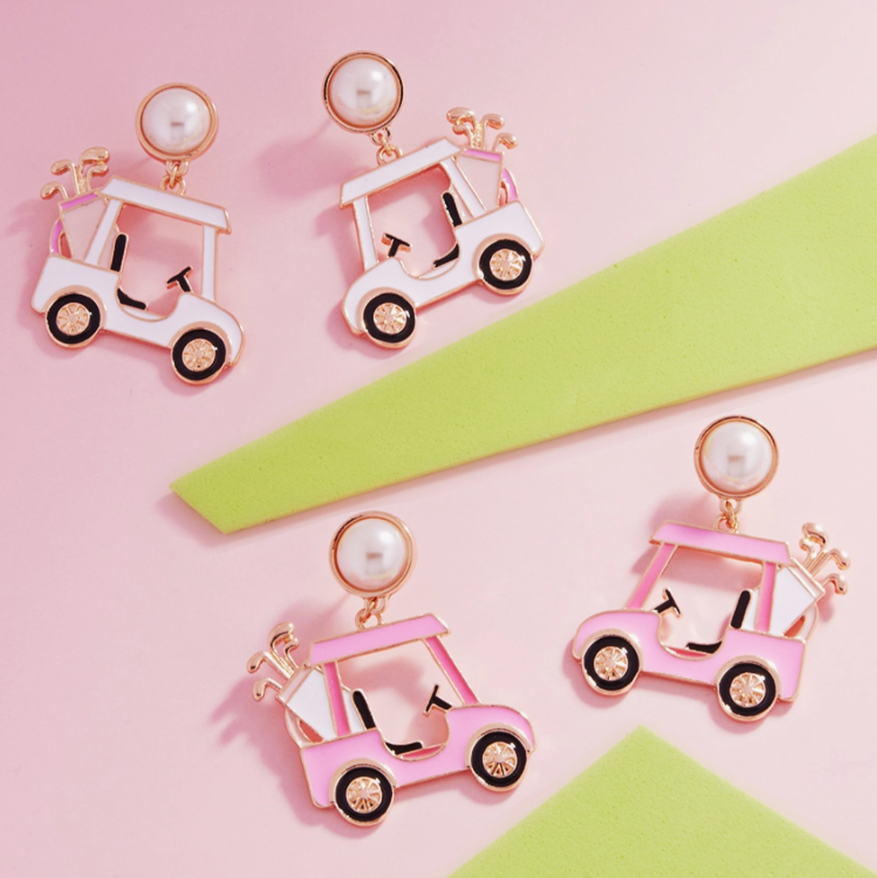 Golf Cart Earrings