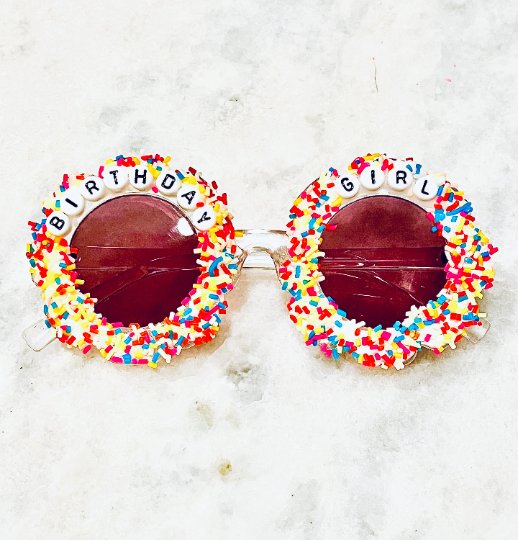 Birthday Sprinkle Children's Personalized Sunglasses - The Velvet Strand