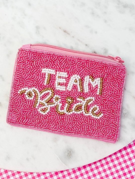 Beaded Team Bride Pouch - The Velvet Strand