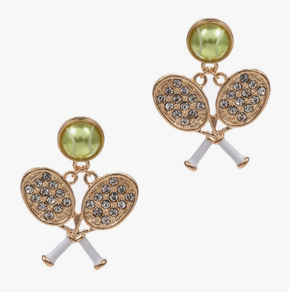 Tennis Racket & Ball Earring