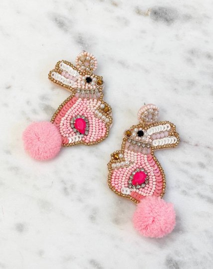 Easter Bunny Statement Earrings - The Velvet Strand