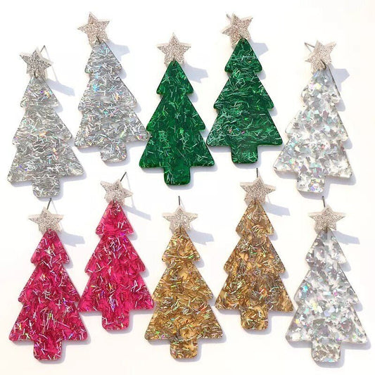 Christmas Tree Earrings Christmas Girls Night Christmas Party Earrings Christmas Party Holiday Party Jewelry - The Velvet Strand