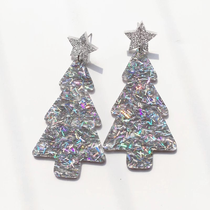 Christmas Tree Earrings Christmas Girls Night Christmas Party Earrings Christmas Party Holiday Party Jewelry