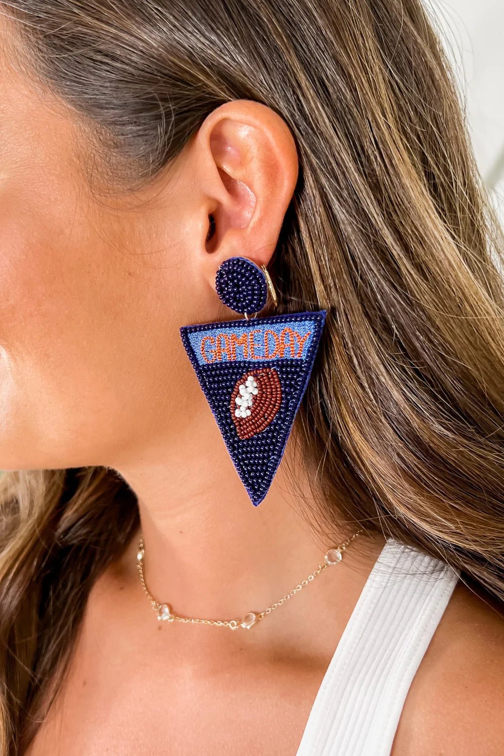 Auburn Football Game Day Earrings - The Velvet Strand