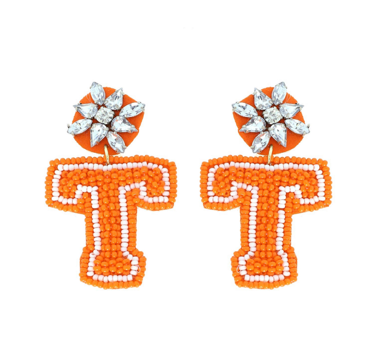 Auburn Earrings, Georgia Bulldog Earrings, Tennessee Vols Earrings, Football Earrings, Sports Accessories, Sports Earrings - The Velvet Strand