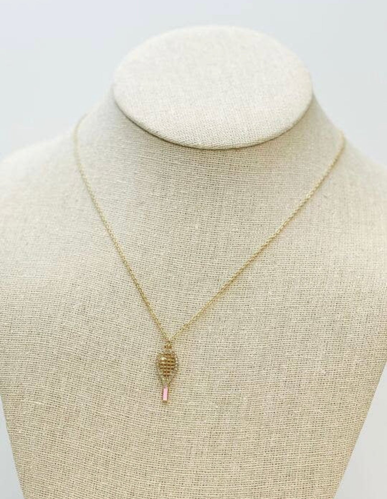 Gold Rhinestone Tennis Necklace - The Velvet Strand