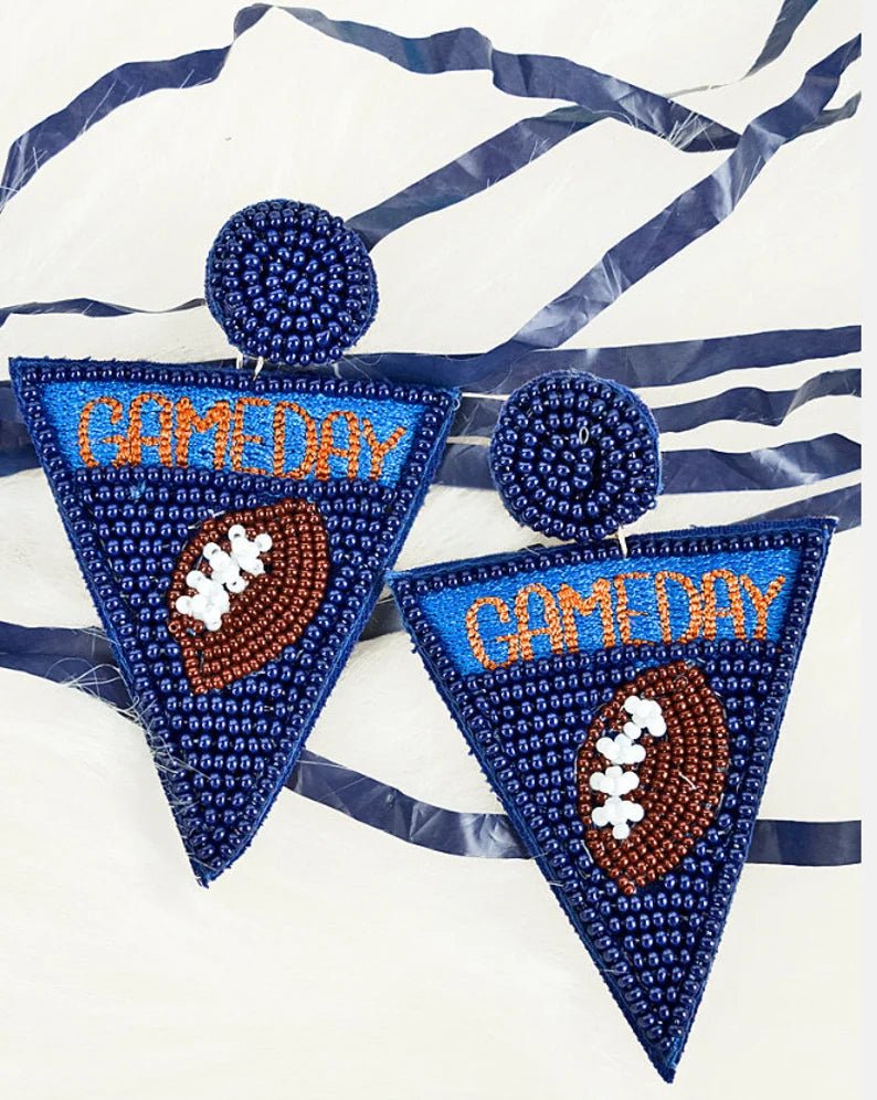 Auburn Football Game Day Earrings - The Velvet Strand