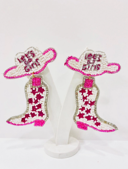 Cowboy Boot Earrings, Cowgirl Boots, Girls Night, Bachelorette Party - The Velvet Strand