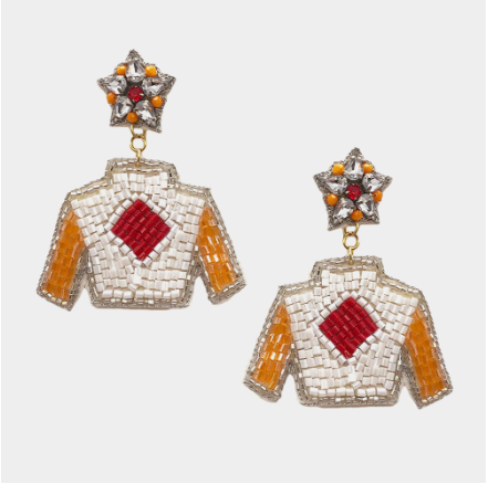 Derby Earrings - Orange - The Velvet Strand