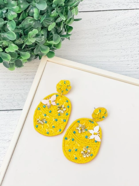 Easter Earrings - Yellow - The Velvet Strand