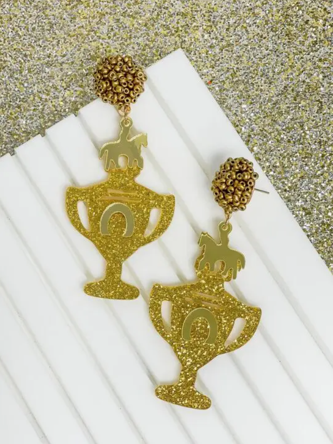 Derby Trophy Earrings - The Velvet Strand