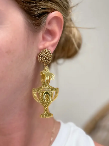 Derby Trophy Earrings - The Velvet Strand