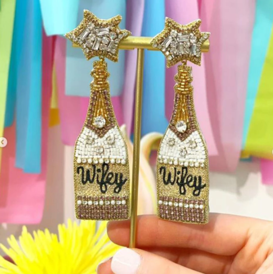 Wifey Earrings - The Velvet Strand