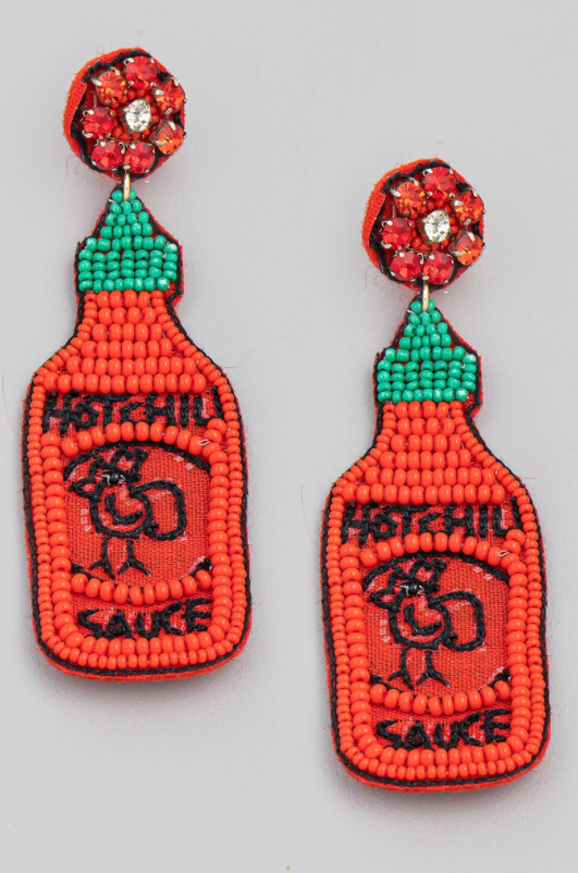 Hot Sauce Statement Earrings - The Velvet Strand