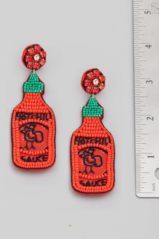 Hot Sauce Statement Earrings - The Velvet Strand