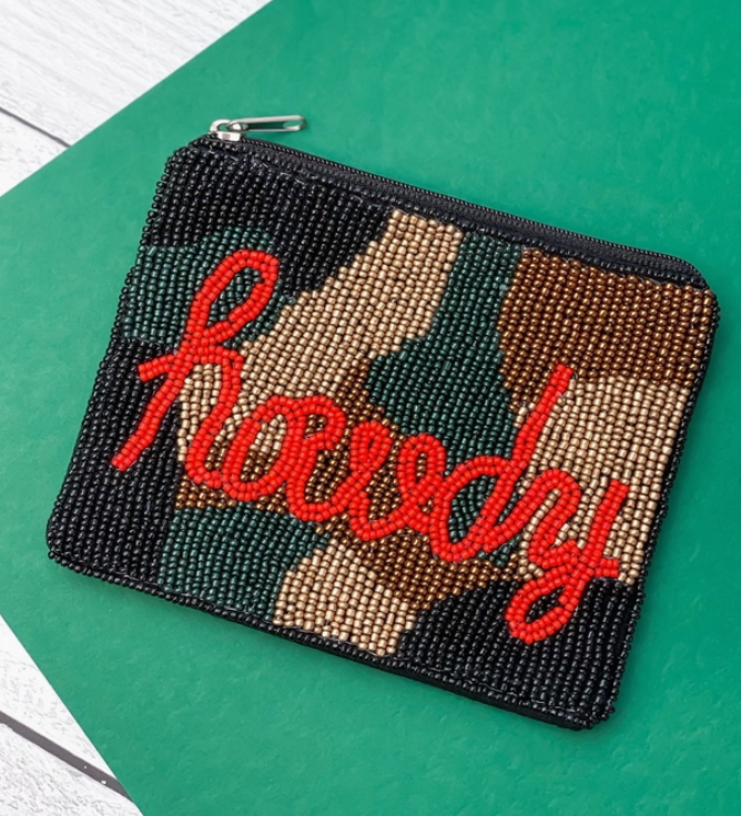 Howdy Beaded Zip Pouch - The Velvet Strand