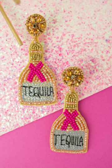 Pink Tequila Earrings - The Velvet Strand