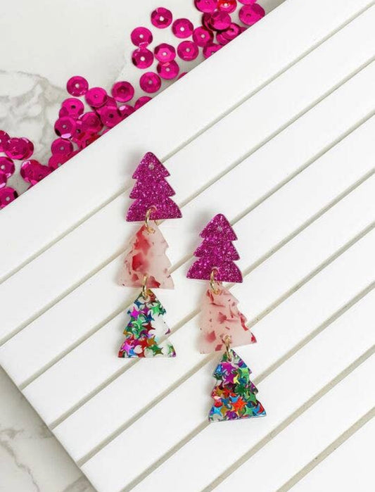 Christmas Tree Earrings - The Velvet Strand