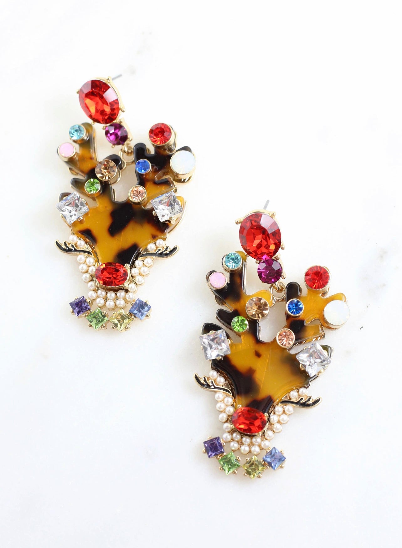 Christmas Reindeer Earrings - The Velvet Strand